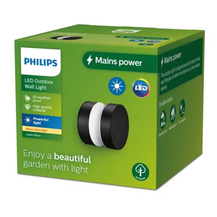 Philips - LED Āra sienas lampa LAVEN LED/6W/230V 2700K IP44