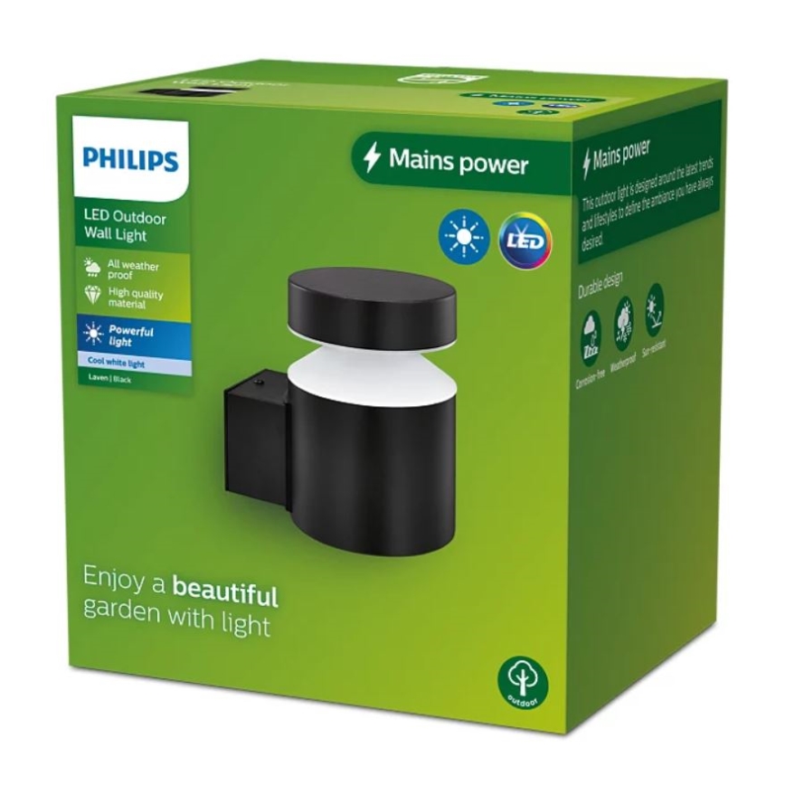 Philips - LED Āra sienas lampa LAVEN LED/6W/230V 4000K IP44