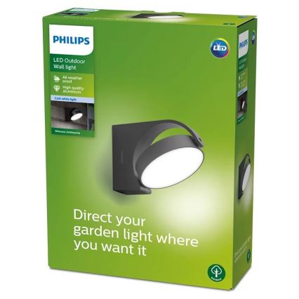 Philips - LED Āra sienas lampa LED/7W/230V 4000K IP44