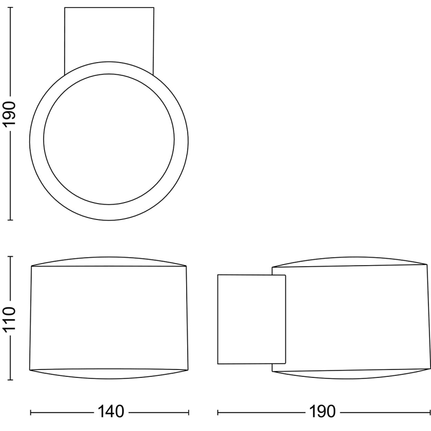 Philips - LED Āra sienas lampa OTIS LED/4,3W/230V 2700K IP44