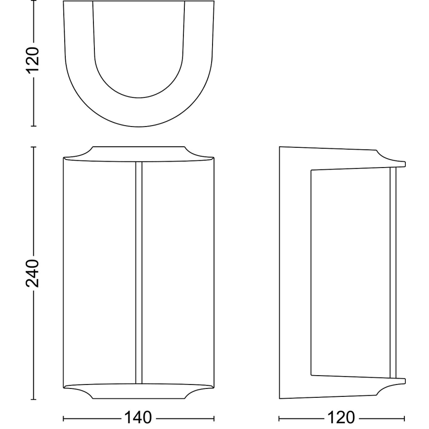 Philips - LED Āra sienas lampa REESE LED/4,3W/230V 2700K IP44