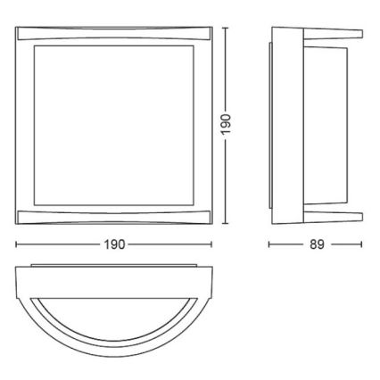 Philips - LED Āra sienas lampa SAMONDRA LED/3,8W/230V IP44