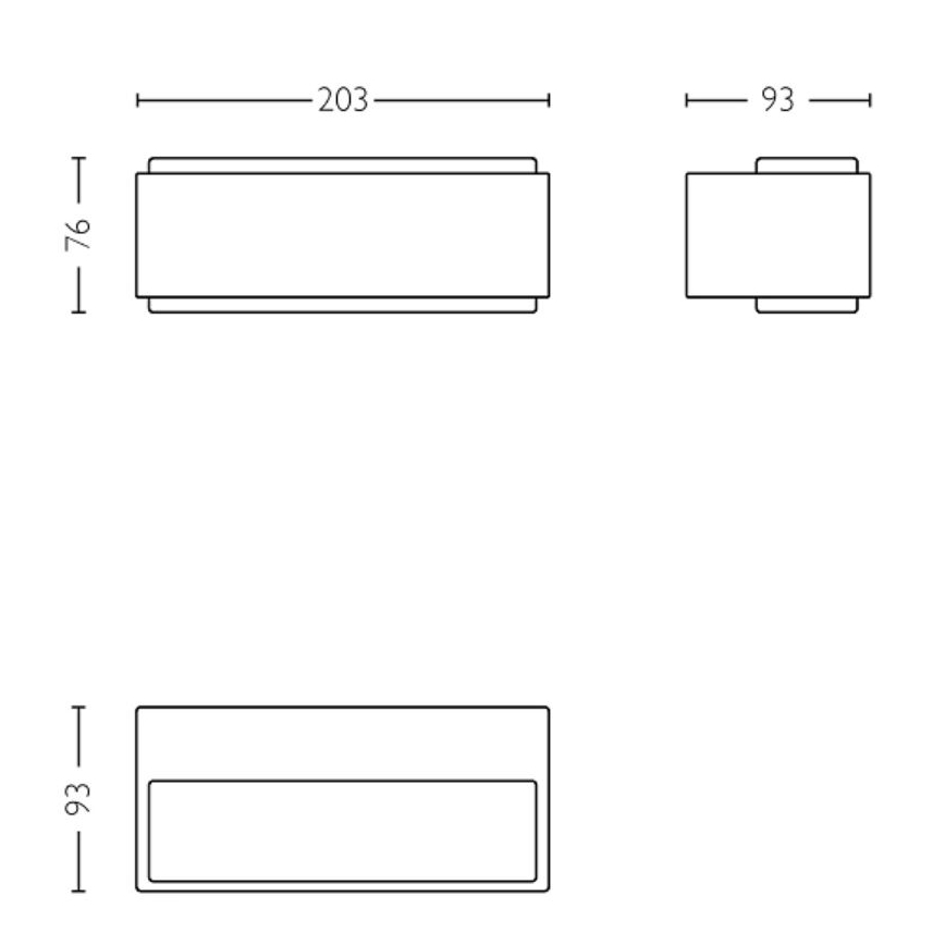 Philips - LED Āra sienas lampa STRATOSPHERE LED/3,8W/230V 4000K IP44