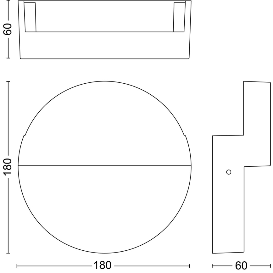 Philips - LED Āra sienas lampa VALOR LED/4,3W/230V 2700K IP44