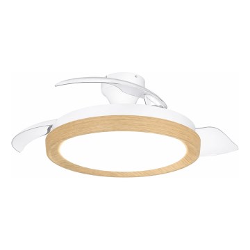 Philips - LED BLISS griestu gaismeklis ar regulējamu spilgtumu un ventilatoru LED/35W/230V brūns + tālvadības pults