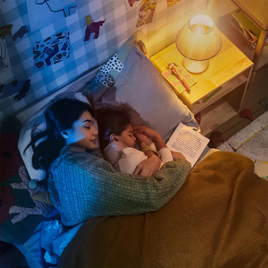 Philips - LED dimējamais griestu ventilators OLAS LED/24W/230V Ø 106 cm balts/brūns + tālvadības pults