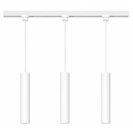 Philips - LED RGBW dimējama lustra uz troses sliežu sistēmā EASYLINK HUE 3xGU10/4,7W/230V 2200-6500K 1m balta + Hue bridge