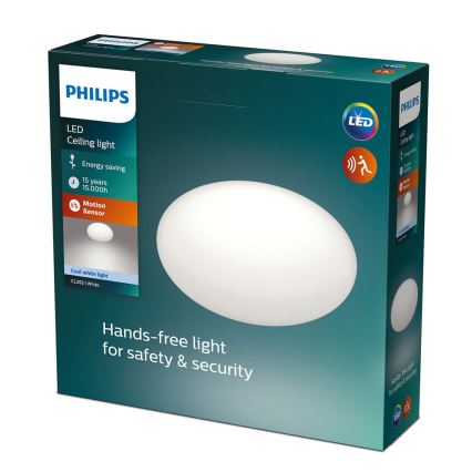 Philips - LED griestu lampa ar sensoru LED/12W/230V 4000K