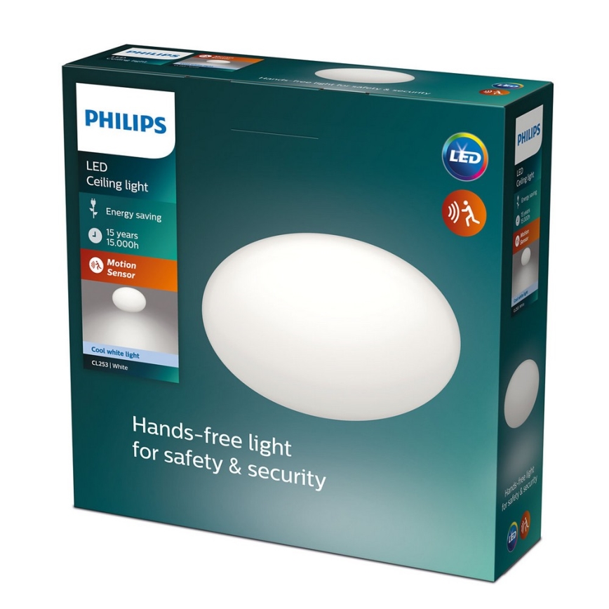 Philips - LED griestu lampa ar sensoru LED/12W/230V 4000K