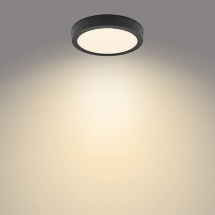 Philips - LED Griestu gaismeklis LED/12W/230V 2700K melns