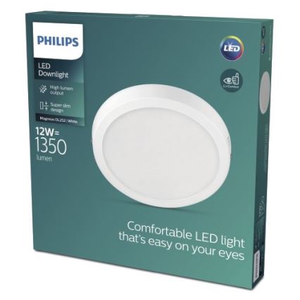 Philips - LED Griestu gaismeklis LED/12W/230V 4000K balts