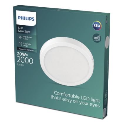 Philips - LED Griestu gaismeklis LED/20W/230V 2700K balts