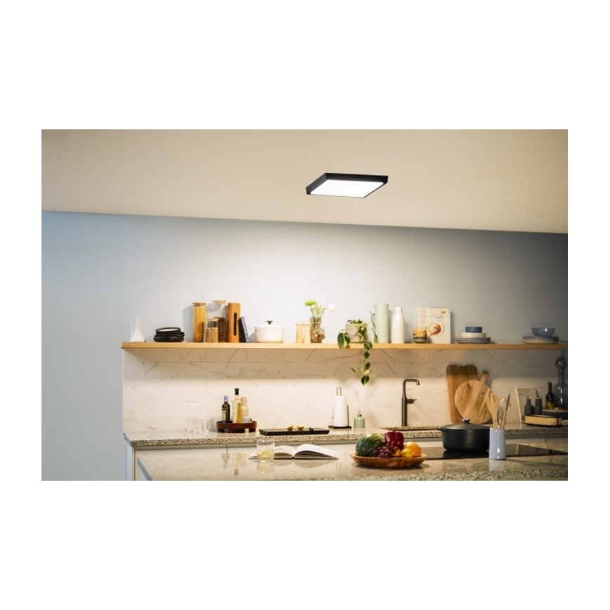 Philips - LED Griestu gaismeklis LED/20W/230V 2700K melns