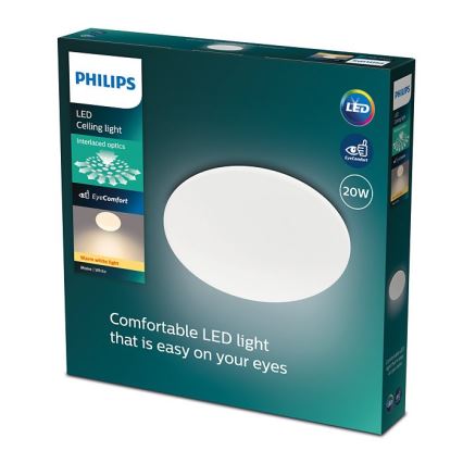 Philips - LED Griestu gaismeklis MOIRE LED/20W/230V 2700K