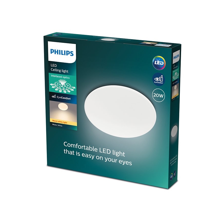 Philips - LED Griestu gaismeklis MOIRE LED/20W/230V 2700K