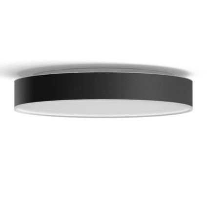 Philips - LED dimējama griestu lampa Hue LED/33,5W/230V 2200-6500K Ø 425 mm melna + tālvadības pults