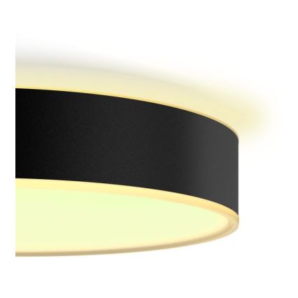 Philips - LED dimējama griestu lampa Hue LED/33,5W/230V 2200-6500K Ø 425 mm melna + tālvadības pults