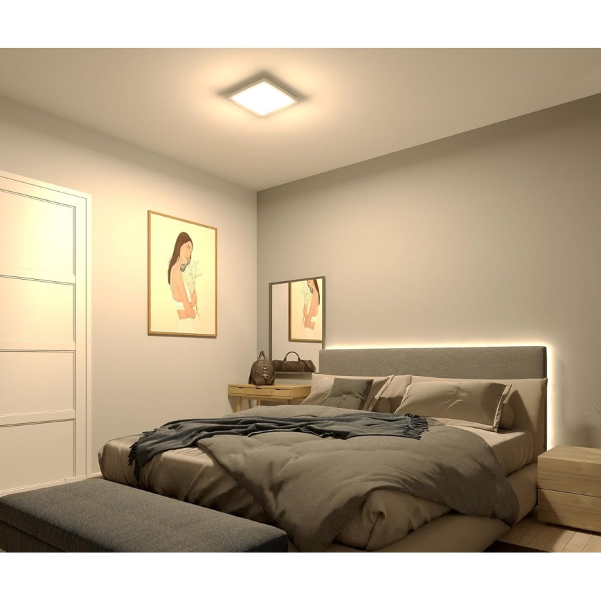 Philips - LED griestu lampa ar regulējamu spilgtumu LED/15W/230V 2700K 39,5x39,5 cm