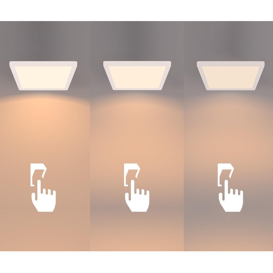 Philips - LED griestu lampa ar regulējamu spilgtumu LED/15W/230V 2700K 39,5x39,5 cm