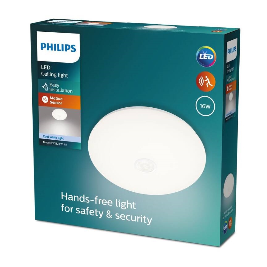 Philips - LED Griestu lampa ar sensoru LED/16W/230V 4000K