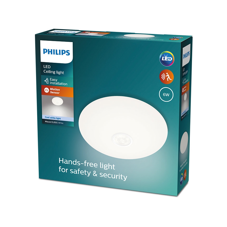 Philips - LED Griestu lampa ar sensoru MAUVE LED/6W/230V 4000K