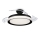 Philips-LED Griestu lampa ar ventilatoru BLISS LED/35W/230V 5500/4000/2700K melna + tālvadības pults
