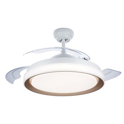 Philips-LED Griestu lampa ar ventilatoru LED/35W/230V 5500/4000/2700K + tālvadības pults zelta