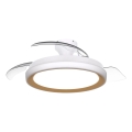 Philips - LED griestu lampa BLISS ar regulējamu spilgtumu un ventilatoru LED/35W/230V zelta + tālvadības pults