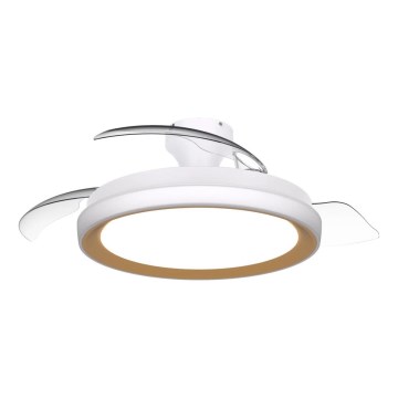 Philips - LED griestu lampa BLISS ar regulējamu spilgtumu un ventilatoru LED/35W/230V zelta + tālvadības pults