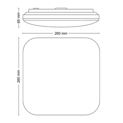 Philips - LED Griestu lampa LED/12W/230V 2700K