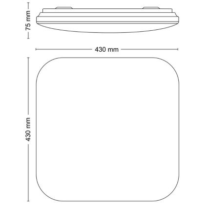 Philips - LED Griestu lampa LED/24W/230V 4000K