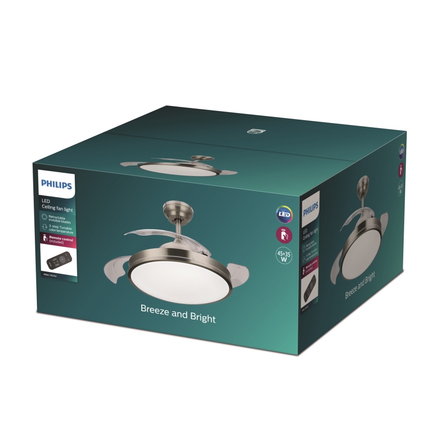 Philips - LED Griestu ventilators LED/35W/230V 5500/4000/2700K + tālvadības pults