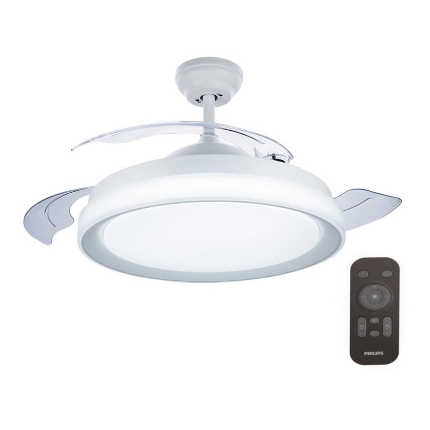 Philips - LED Griestu ventilators LED/35W/230V 5500/4000/2700K balts + tālvadības pults