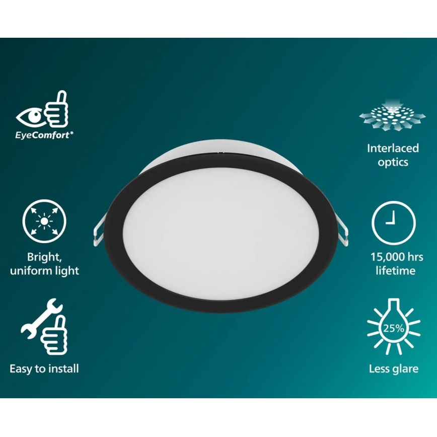 Philips - LED iebūvējamais griestu gaismeklis MESON LED/5,5W/230V 3000K
