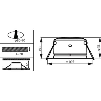 Philips - LED Iegremdējama lampa LED/2,2W/230V 3000K