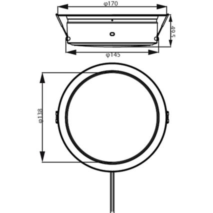 Philips - LED Iegremdējama lampa LED/6,5W/230V 3000K