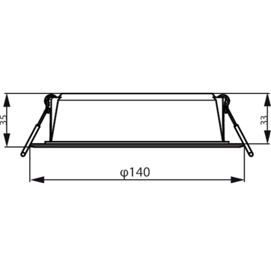 Philips - LED Iegremdējama lampa MESON LED/12,5W/230V 3000K