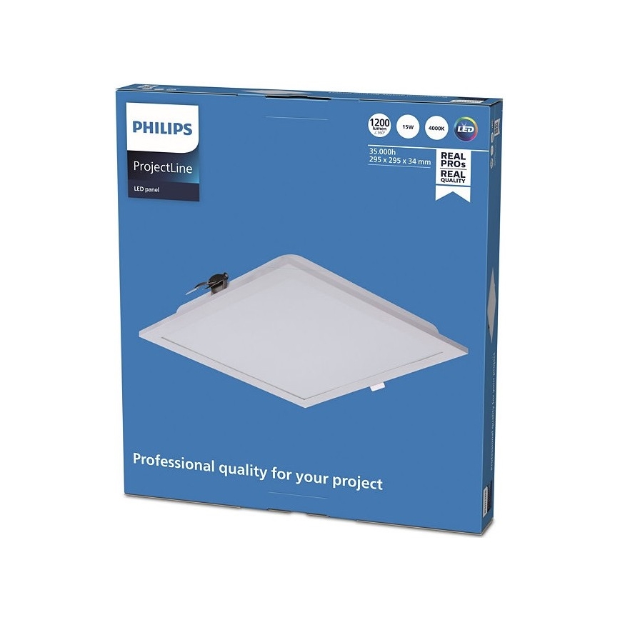 Philips - LED Iegremdējama lampa PROJECTLINE LED/15W/230V 29,5x29,5 cm