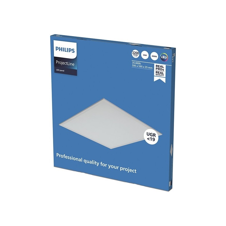 Philips - LED Iegremdējama lampa PROJECTLINE LED/36W/230V 59,5x59,5 cm