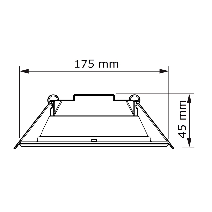 Philips - LED Iegremdējama lampa SLIM LED/11W/230V 3000K