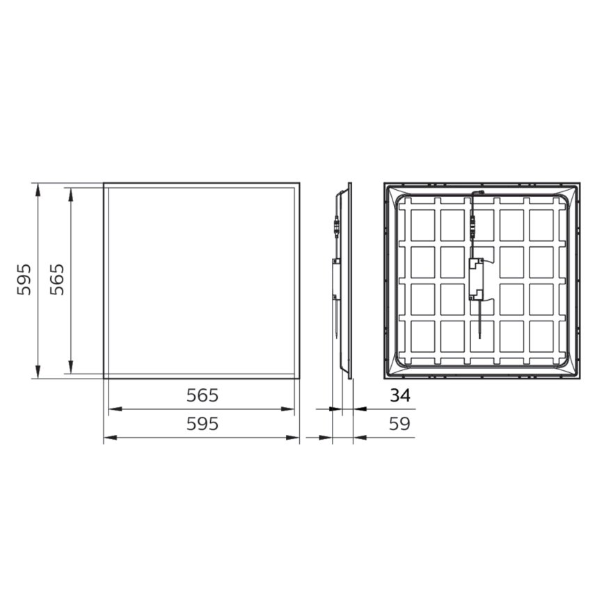 Philips - LED Iegremdējams panelis LEDINAIRE LED/34W/230V 60x60 cm 4000K UGR&lt;19 IP40