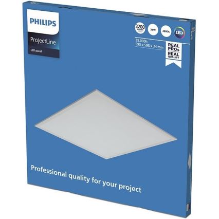 Philips -  LED Iegremdējams panelis PROJECTLINE LED/36W/230V 59,5x59,5 cm