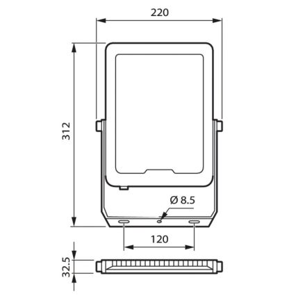 Philips - LED Prožektors LED/100W/230V 4000K IP65