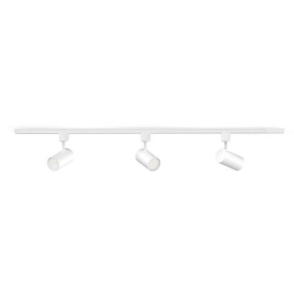 Philips - LED RGBW ar regulējamu spilgtumu sliežu sistēmas prožektors EASYLINK HUE 3xGU10/4,7W/230V 2200-6500K 1m balts