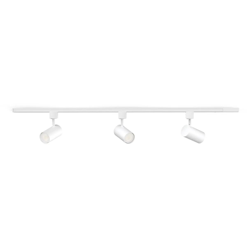 Philips - LED RGBW ar regulējamu spilgtumu sliežu sistēmas prožektors EASYLINK HUE 3xGU10/4,7W/230V 2200-6500K 1m balts