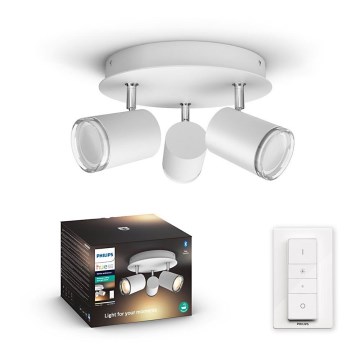 Philips - LED regulējams vannas istabas apgaismojums Hue ADORE 3xGU10/5W/230V IP44 ar tālvadību