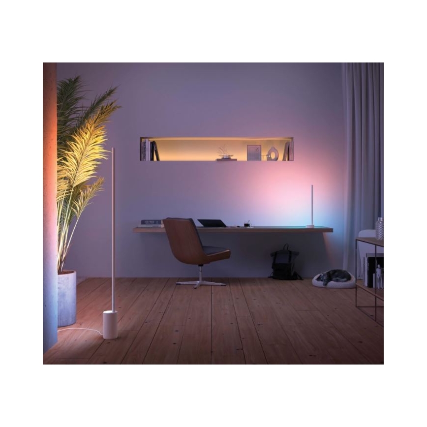 Philips - LED RGB Aptumšojama galda lampa Hue SIGNE LED/12W/230V 2000-6500K balta