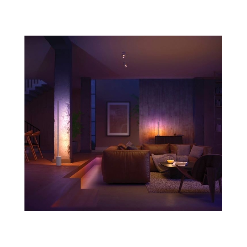 Philips - LED RGB Aptumšojama galda lampa Hue SIGNE LED/12W/230V 2000-6500K balta