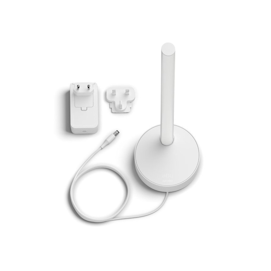 Philips - LED RGB Aptumšojama galda lampa Hue SIGNE LED/12W/230V 2000-6500K balta