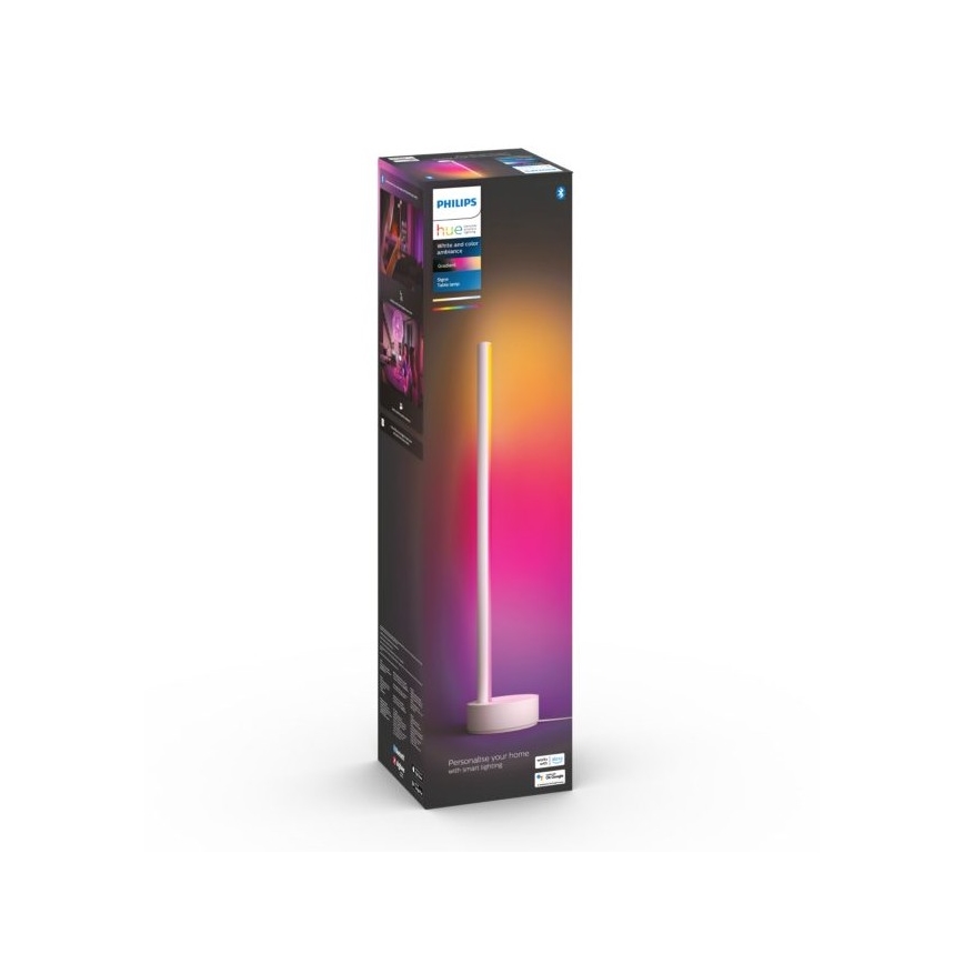 Philips - LED RGB Aptumšojama galda lampa Hue SIGNE LED/12W/230V 2000-6500K balta